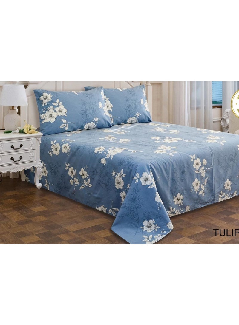 شرشف نفرين قطن 💯💯بجوده عاليه  تغليف فخم - Image 3